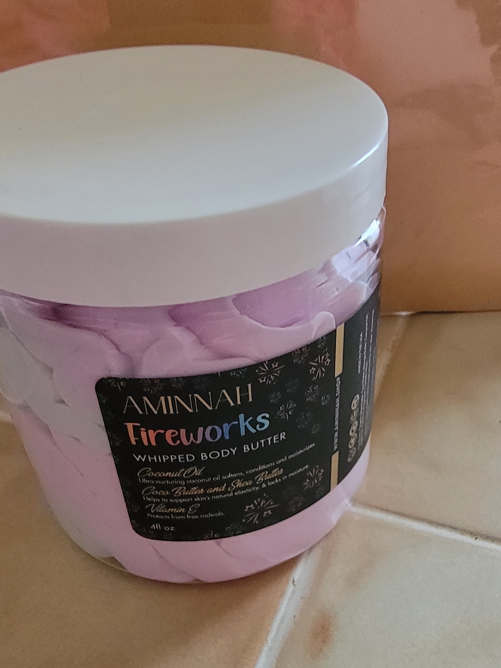 Aminnah Fireworks Whipped Body Butter.